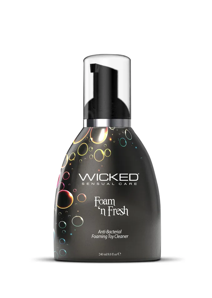 Foam N Fresh AntiBacterial Foaming Toy Cleaner 8 Fl Oz Wicked Sensual Care Vibrators