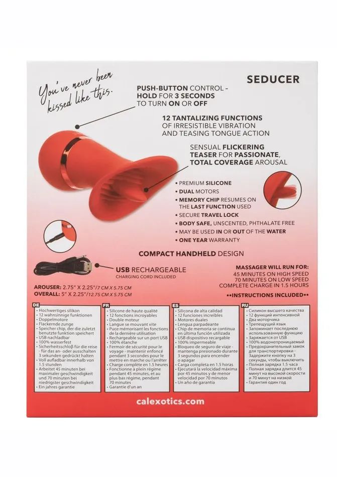 French Kiss Seducer Rechargeable Silicone Clitoral Stimulator French Kiss Female Sex Toys