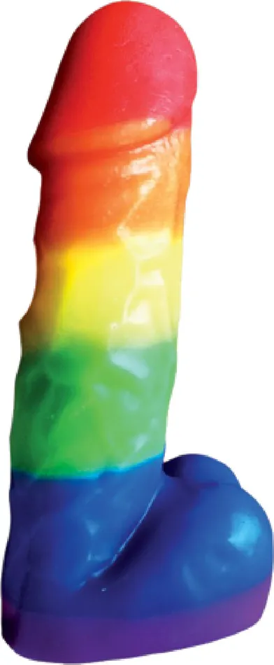 Hott Products Unlimited Rainbow Pecker Party Candle Anal