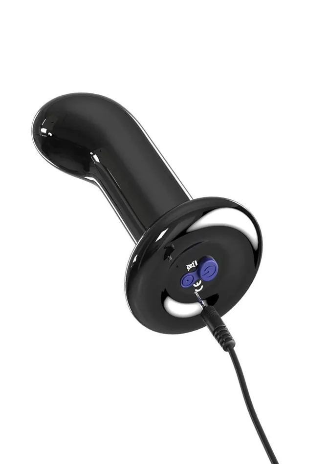 Icicles No 84 Rechargeable Glass PSpot Plug with Remote Control Icicles Female Sex Toys