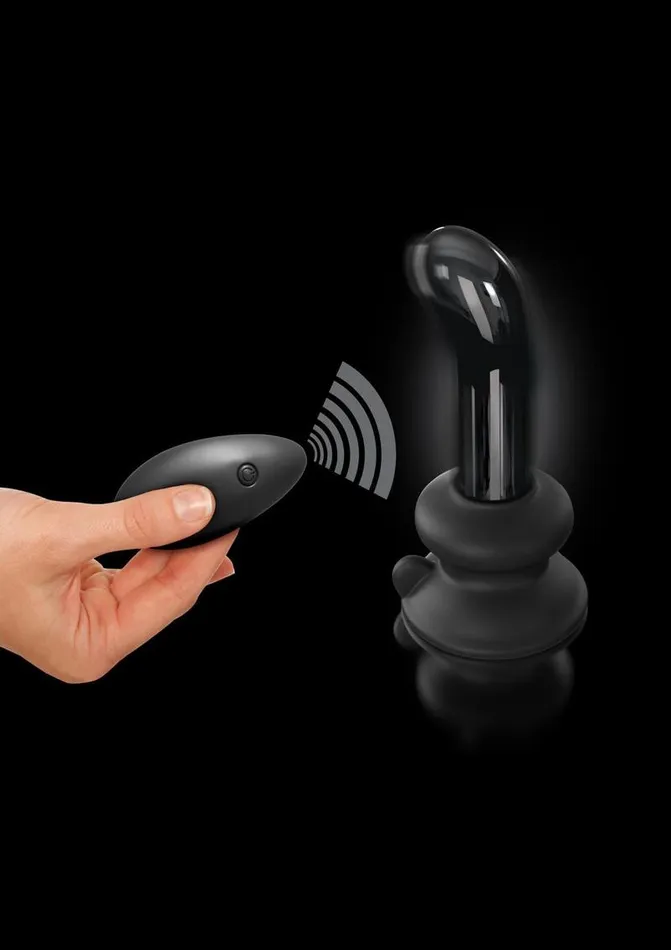 Icicles No 84 Rechargeable Glass PSpot Plug with Remote Control Icicles Female Sex Toys