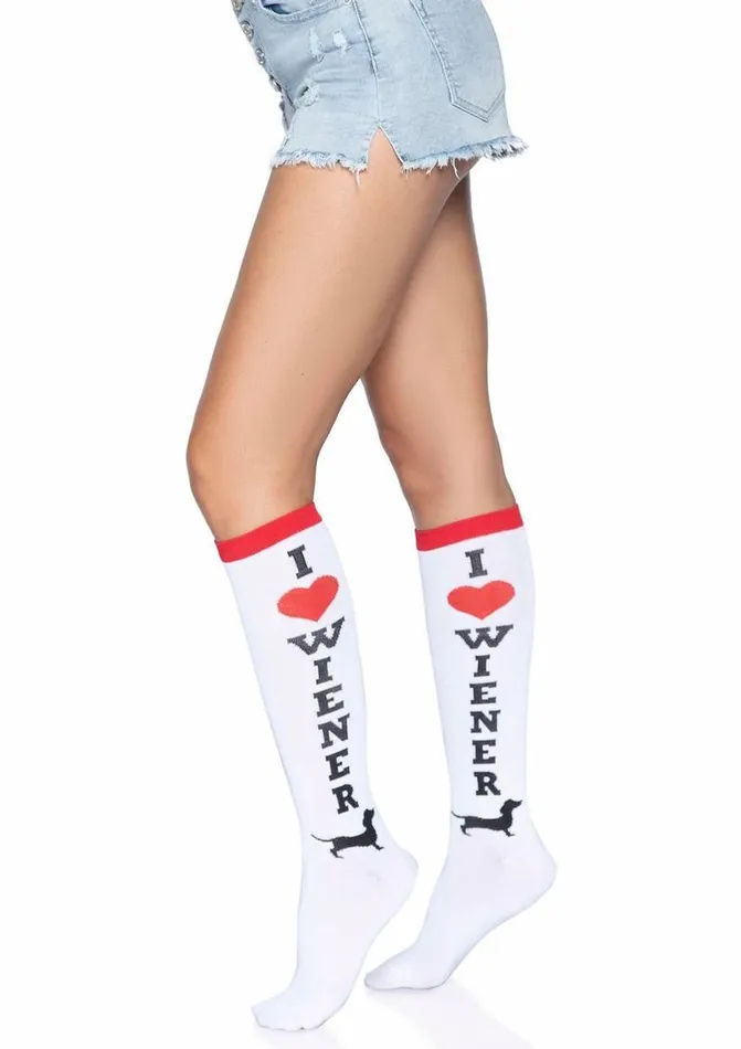 Leg Avenue Vibrators Leg Avenue Weiner Dog Knee Highs