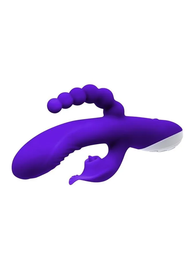 Lick Me Triple Stim Rechargeable Silicone Vibrator Evolved Vibrators