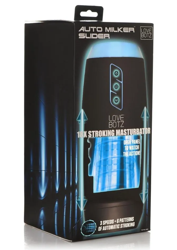 Lovebotz Lovebotz The Milker Slider 18x Rechargeable Stroking Masturbator Male Sex Toys