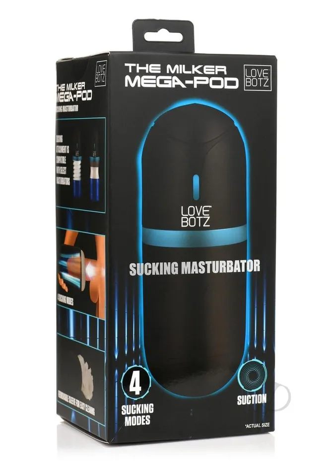 Lovebotz Male Sex Toys Lovebotz The Milker MegaPod Sucking Rechargeable Masturbator