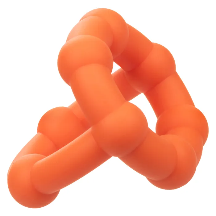 Male Sex Toys CalExotics Alpha Liquid Silicone All Star Ring Orange Male Sex Toys CalExotics Alpha Liquid Silicone All Star Ring Orange