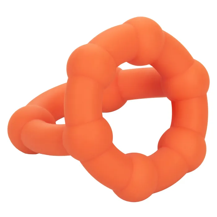 Male Sex Toys CalExotics Alpha Liquid Silicone All Star Ring Orange Male Sex Toys CalExotics Alpha Liquid Silicone All Star Ring Orange
