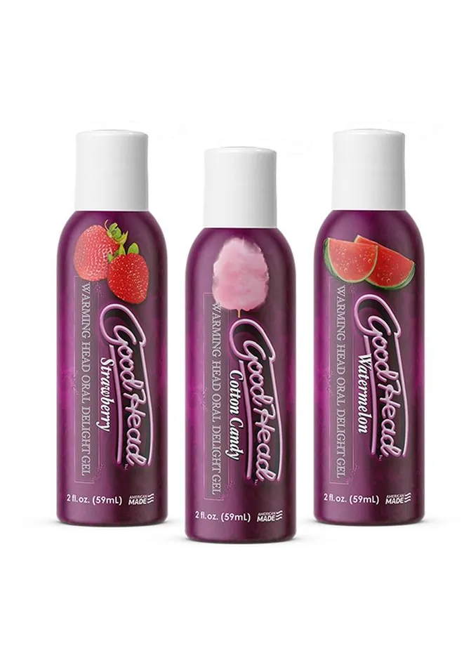 Male Sex Toys GoodHead Goodhead Warming Head Oral Delight 3pc Set Assorted Flavors