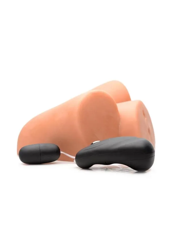 Male Sex Toys Mistress Mistress Bella Vibrating Bioskin Jackhammer Stroker Pussy and Ass