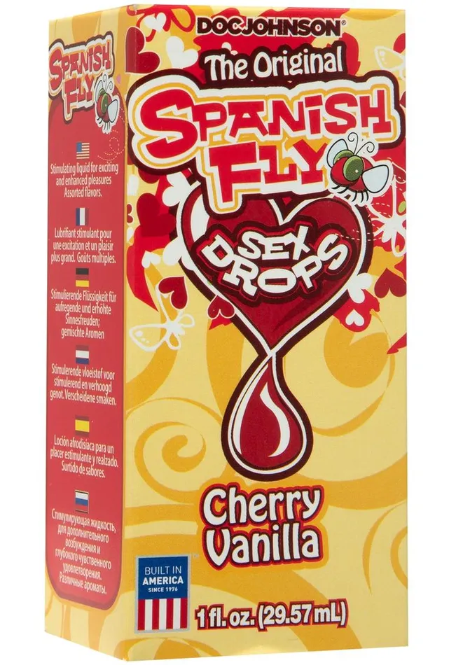 Male Sex Toys Spanish Fly The Original Sex Drops Cherry Vanilla Doc Johnson
