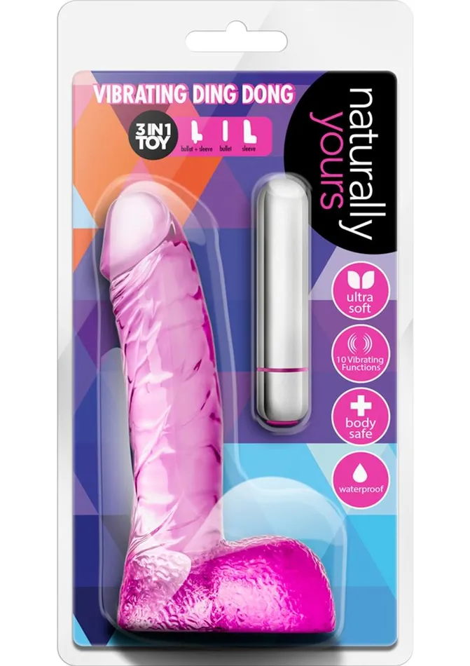 Naturally Yours Naturally Yours Vibrating Ding Dong Dildo Dildos