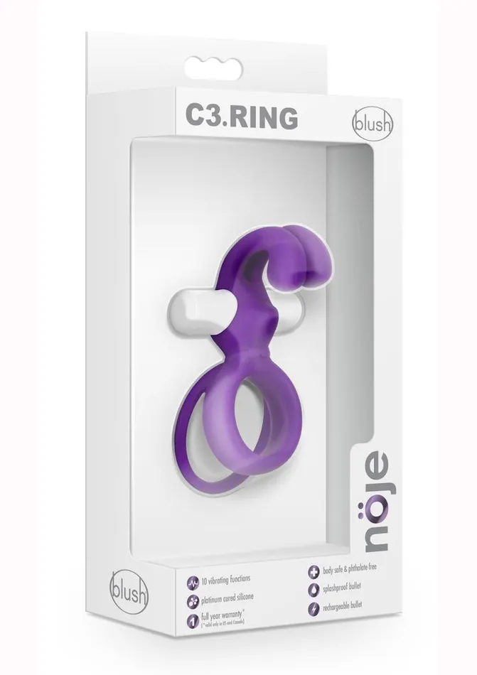 Noje C3 Rechargeable Silicone Cock Ring Irus Noje Male Sex Toys