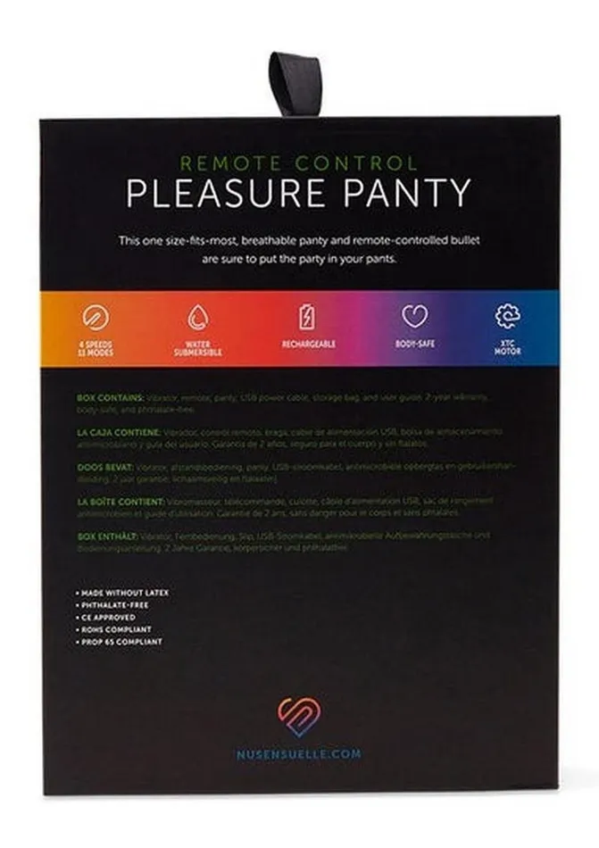 Nu Sensuelle Female Sex Toys Nu Sensuelle Pleasure Panty Vibe Rechargeable Silicone Remote and Bullet Nu Sensuelle Female Sex Toys Nu Sensuelle Pleasure Panty Vibe Rechargeable Silicone Remote and Bullet