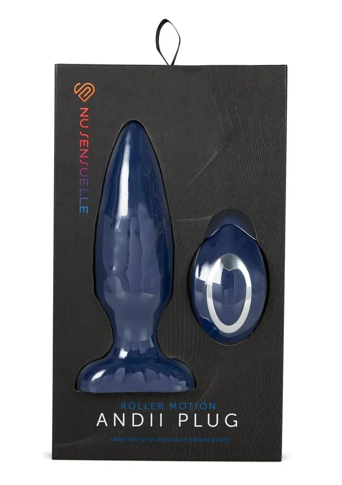 Nu Sensuelle Male Sex Toys Nu Sensuelle Andii Rechargeable Silicone Plug with Roller Motion