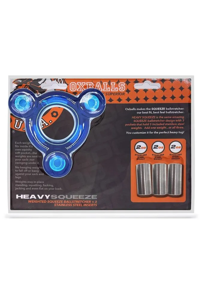 Oxballs Male Sex Toys Oxballs Heavy Squeeze Ballstretcher with Stainless Steel Weights