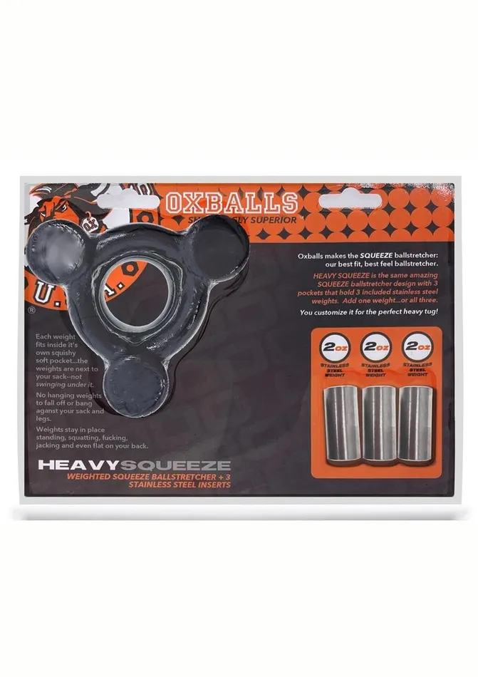 Oxballs Male Sex Toys Oxballs Heavy Squeeze Ballstretcher with Stainless Steel Weights