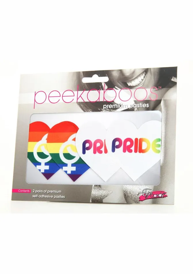 PEEKABOO Vibrators Peekaboo Pride Hearts Pasties