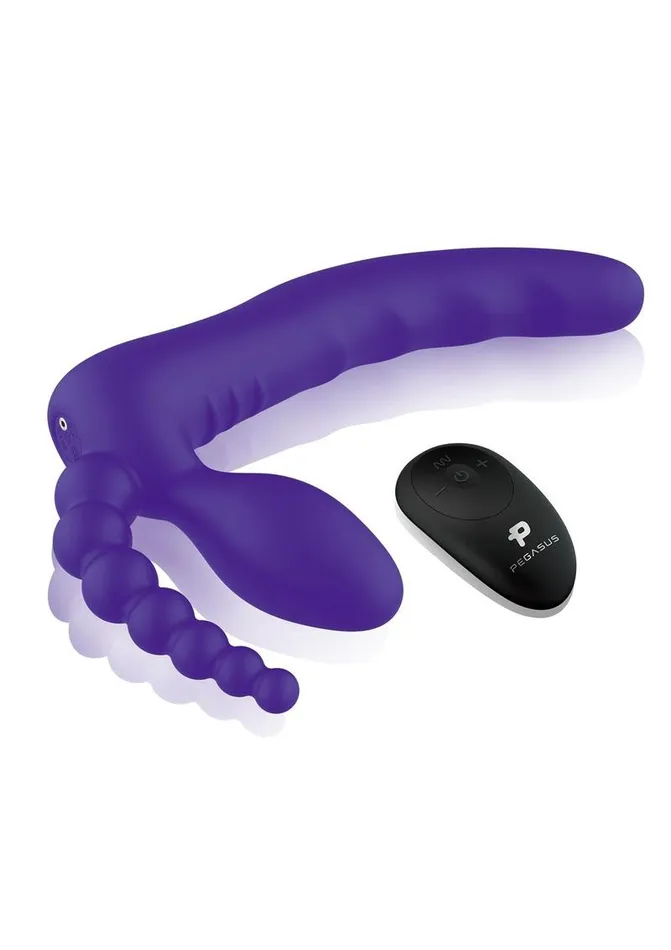 Pegasus Remote Control Strapless Dp Silicone StrapOn Pegasus Female Sex Toys