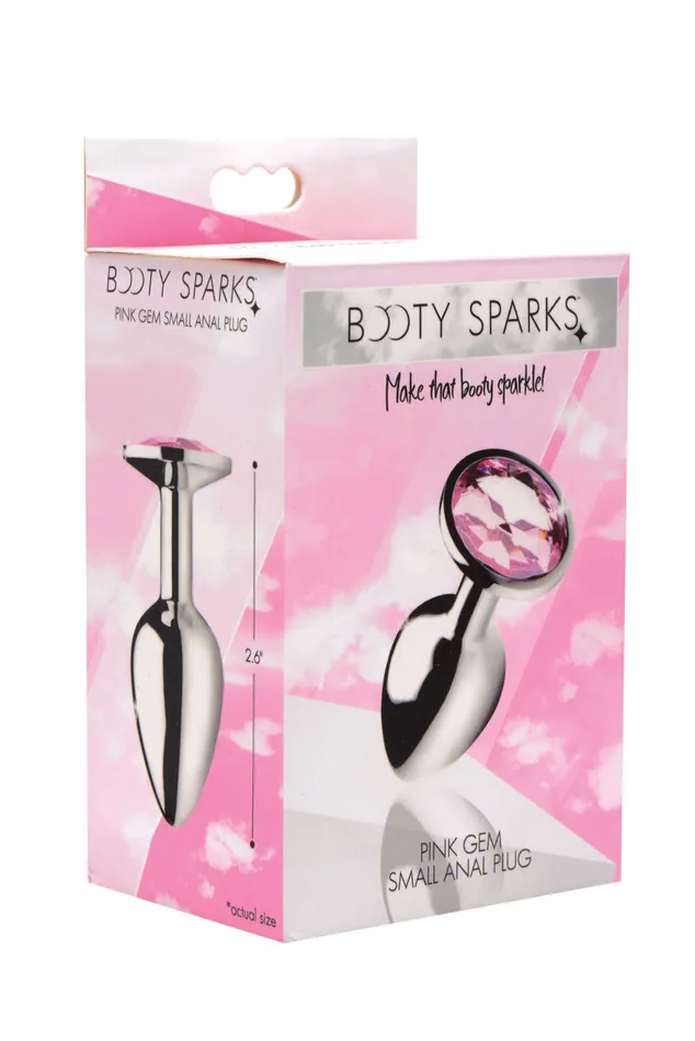 Pink Gem Anal Plug Small XR Brands Booty Sparks Male Sex Toys