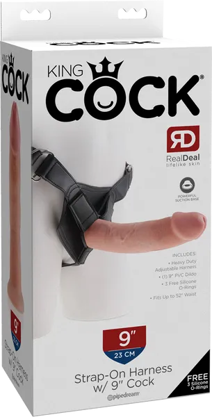 Pipedreams Strap On Harness With 9 Cock Flesh Female Sex Toys