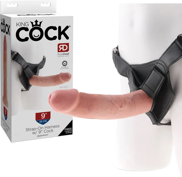 Pipedreams Strap On Harness With 9 Cock Flesh Female Sex Toys
