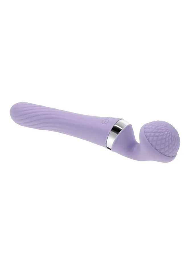 Playboy Vibrato Rechargeable Silicone Dual Ended Wand Playboy Female Sex Toys