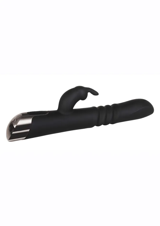 Rapid Rabbit Rechargeable Silicone Thrusting Rabbit Vibrator Evolved Female Sex Toys