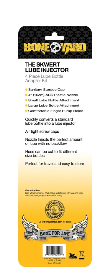 Rascal Boneyard Boneyard Skwert Lube Injector 4 Pc Vibrators Rascal Boneyard Boneyard Skwert Lube Injector 4 Pc Vibrators