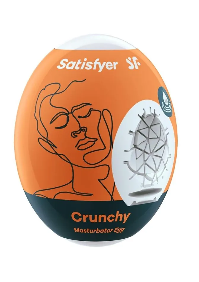 Satisfyer Masturbator Egg 3 Pack Set Crunchy Satisfyer Male Sex Toys