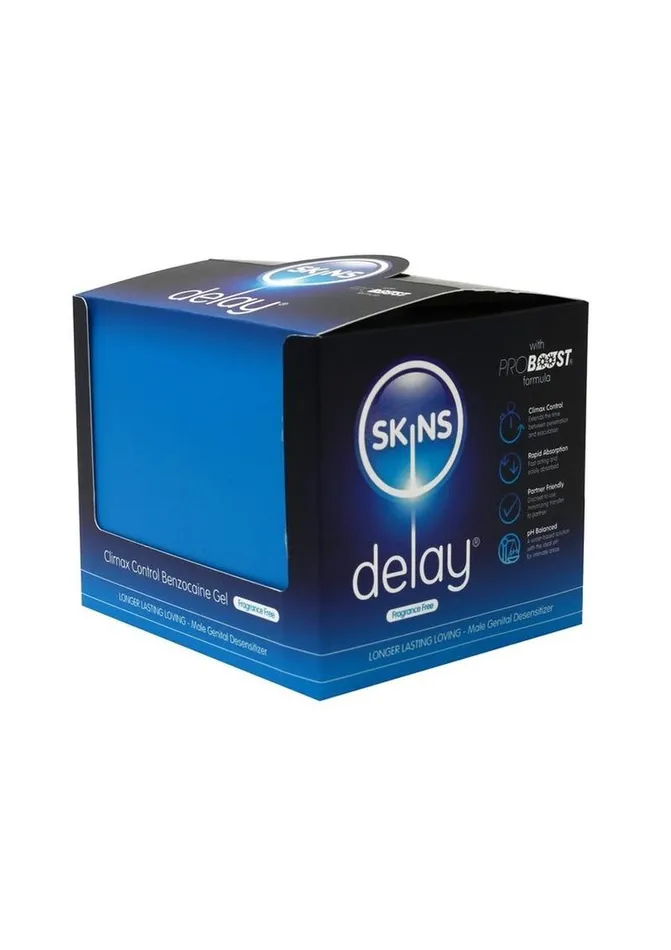Skins Benzocaine Delay Serum Foil With Pos Skins Male Sex Toys