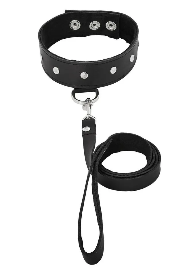 Sportsheets Leather Leash and Collar Sportsheets Restraints Sportsheets Leather Leash and Collar Sportsheets Restraints