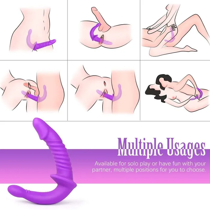 Super Soft Lesbian Double Dildo ADLTOYFUN Dildos