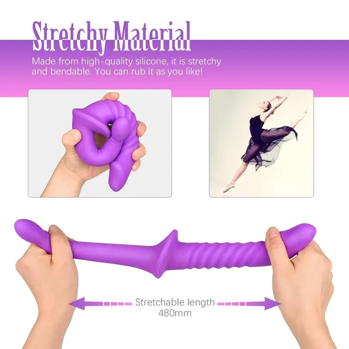 Super Soft Lesbian Double Dildo ADLTOYFUN Dildos