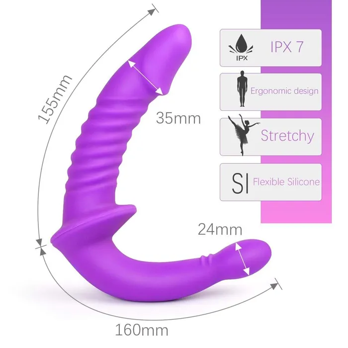 Super Soft Lesbian Double Dildo ADLTOYFUN Dildos
