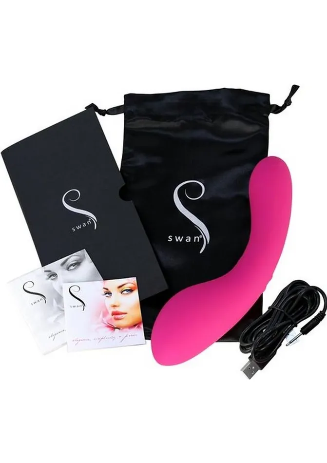 Swan Female Sex Toys Swan The Swan Wand Silicone Rechargeable Massager