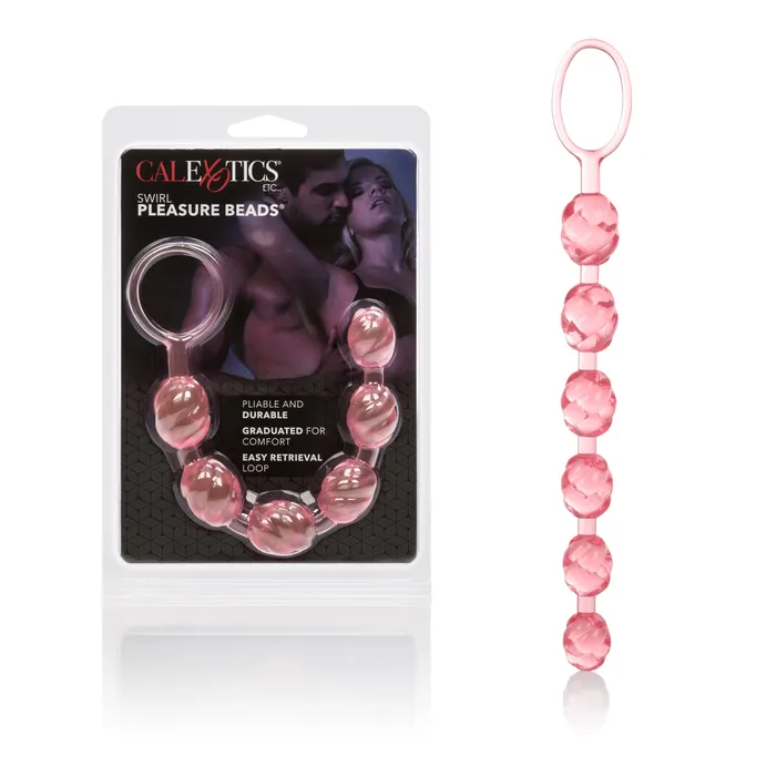 Swirl Pleasure Beads Pink CalExotics Vibrators Swirl Pleasure Beads Pink CalExotics Vibrators