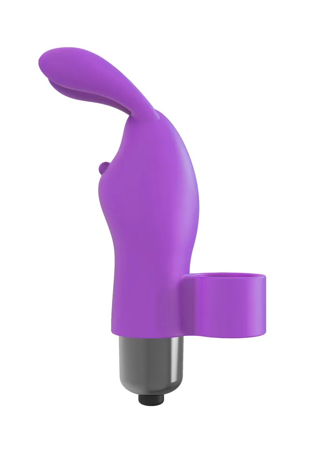 The 9s Flirt Finger Bunny Finger Vibrator Purple Icon Brands Vibrators