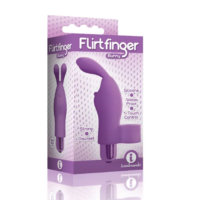 The 9s Flirt Finger Bunny Finger Vibrator Purple Icon Brands Vibrators The 9s Flirt Finger Bunny Finger Vibrator Purple Icon Brands Vibrators