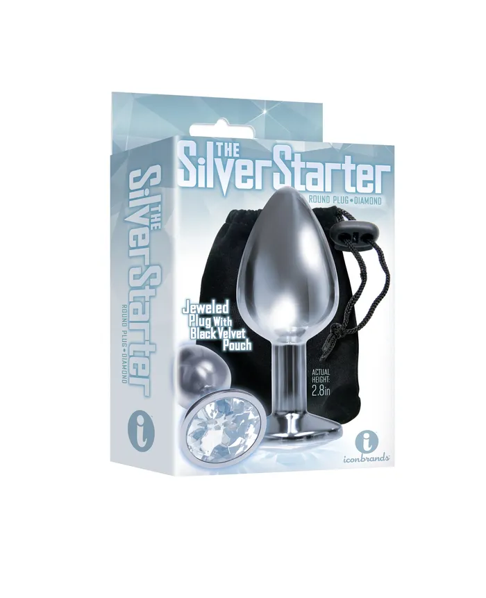 The 9s the Silver Starter Bejeweled Stainless Steel Plug Diamond Icon Brands Anal The 9s the Silver Starter Bejeweled Stainless Steel Plug Diamond Icon Brands Anal