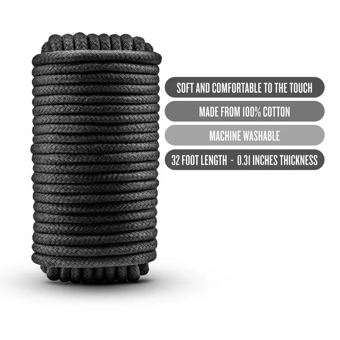 The Toolshed AU Anal Temptasia Bondage Rope 10m Black