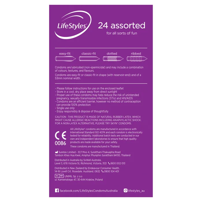 The Toolshed AU Vibrators LifeStyles Assorted Condoms 20