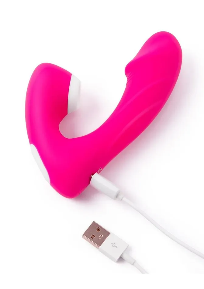 Together Toys Female Sex Toys Together Toys Internal Kisses Silicone Rechargeable Dual Stimulation Vibrator with Remote Control