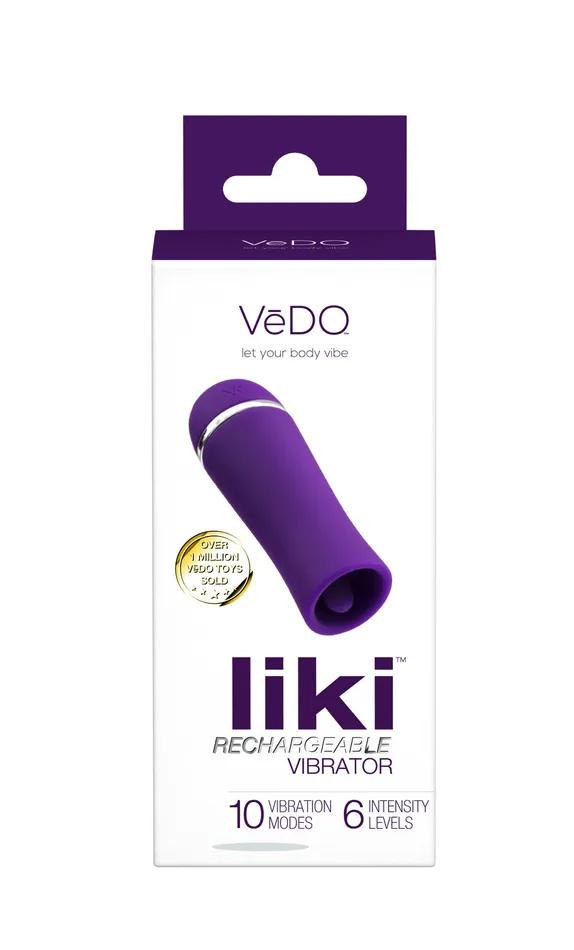 VeDO Vibrators Liki Rechargeable Flicker Vibe Deep Purple VeDO Vibrators Liki Rechargeable Flicker Vibe Deep Purple