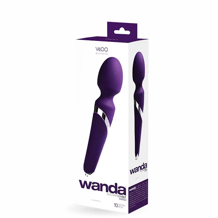 VeDO Vibrators Wanda Rechargeable Wand Deep Purple