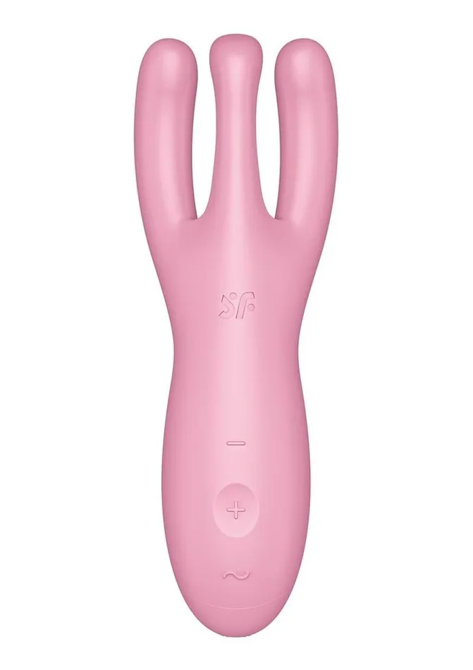Vibrators Satisfyer Satisfyer Threesome 4 Rechargeable Silicone Vibrator
