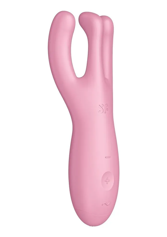 Vibrators Satisfyer Satisfyer Threesome 4 Rechargeable Silicone Vibrator
