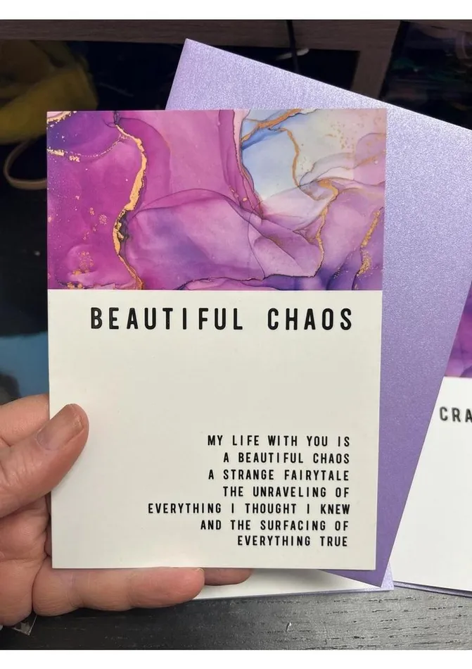 Warm Human Beautiful Chaos Greeting Card Warm Human Vibrators