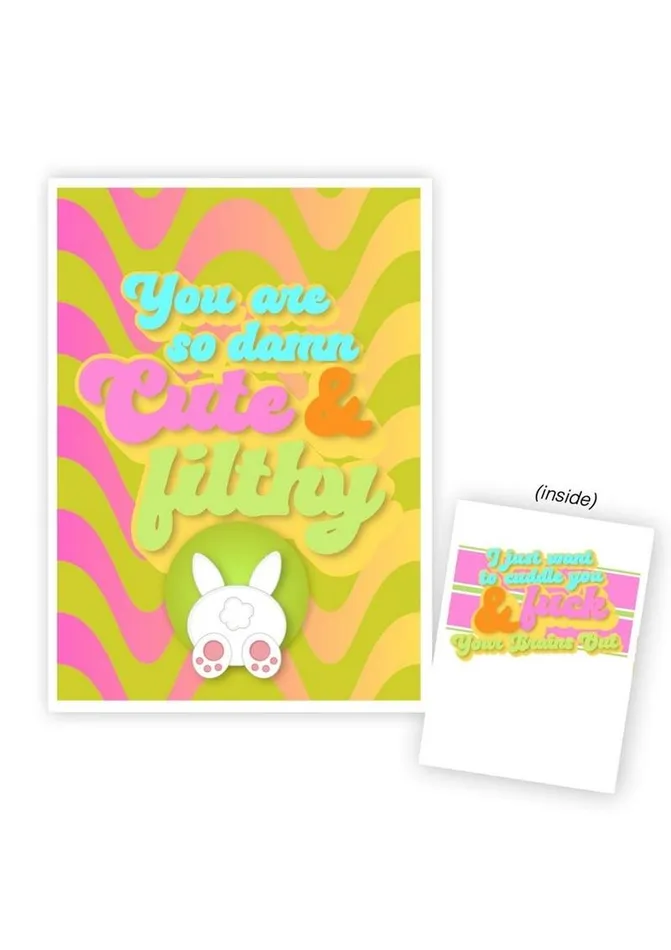 Warm Human Vibrators Warm Human You Are So Cute and Filthy Greeting Card
