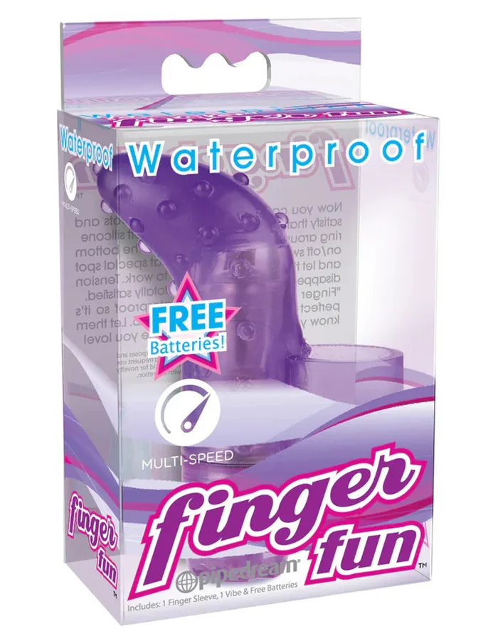 Waterproof Finger Fun Purple Pipedream Vibrators