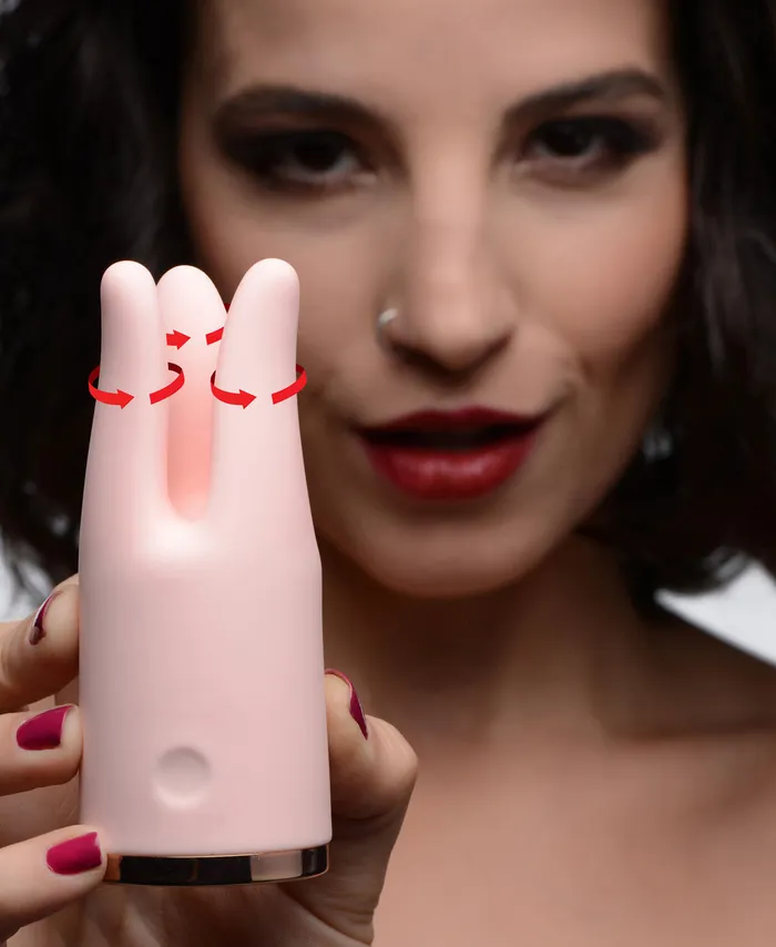 XR Brands inmi Vibrassage Twirl 10x Vibrating Clit Teaser Pink Vibrators XR Brands inmi Vibrassage Twirl 10x Vibrating Clit Teaser Pink Vibrators